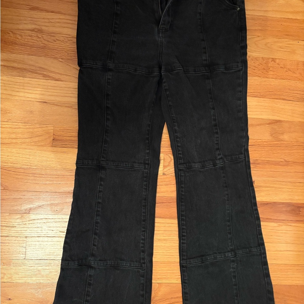 Tinseltown Charcoal Wide-Leg Pants